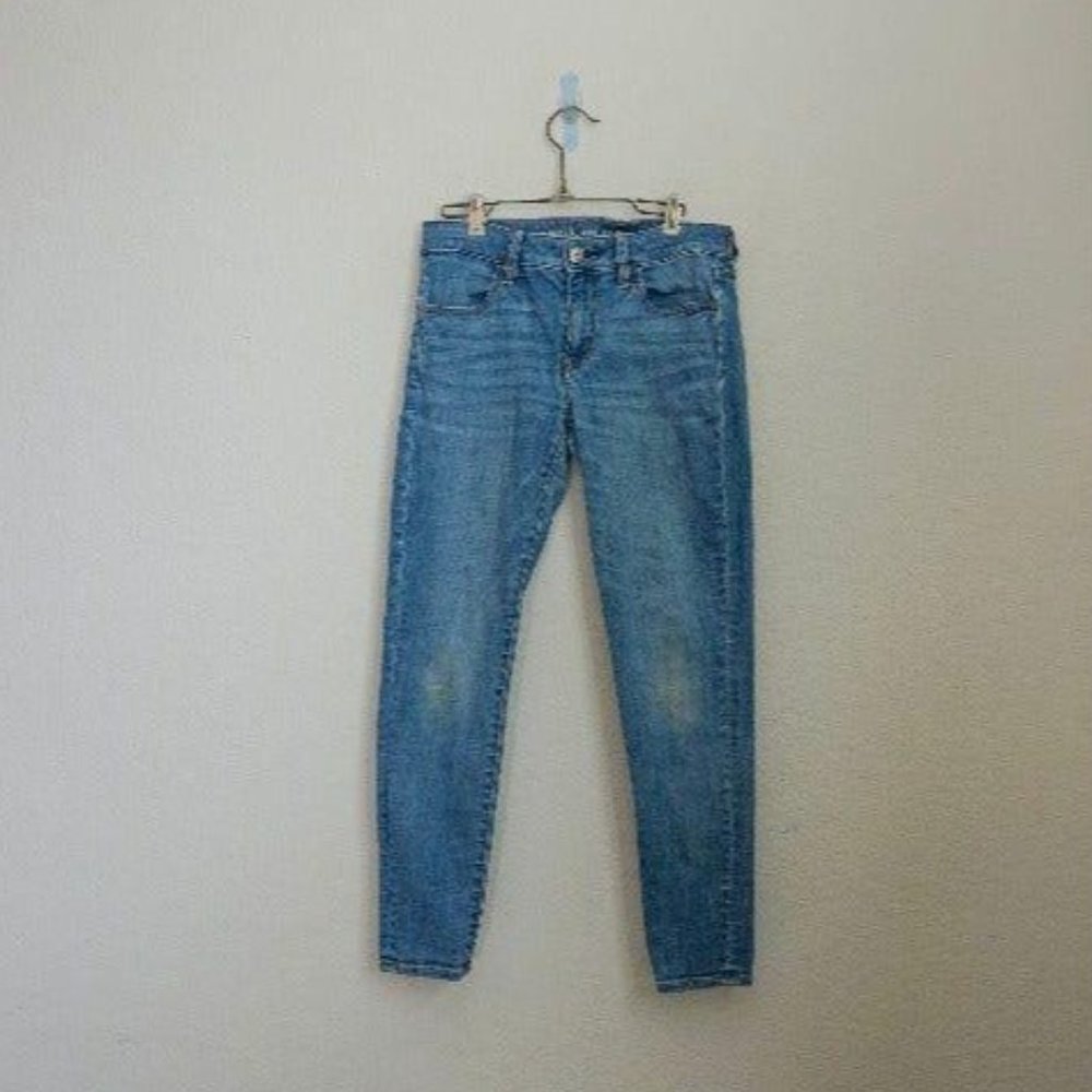 American Eagle medium wash jean jeggings - Picture 1 of 9